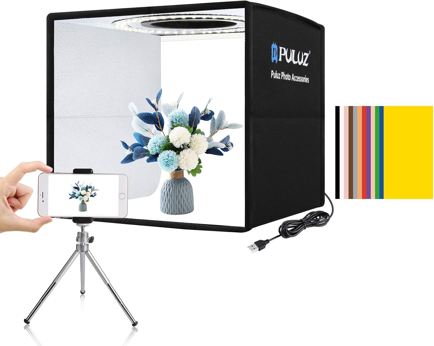 Photography Lighting Kit - APP Kontrollü RGB LED Panel Video