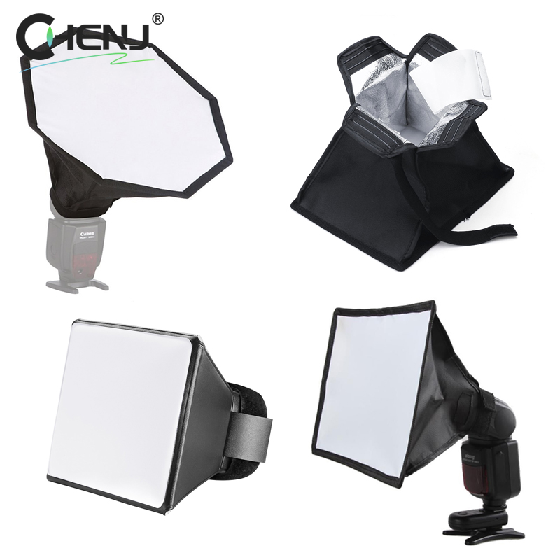 Photography Lighting Case - 1 adet Katlanabilir Flaş Difüzör Softbox