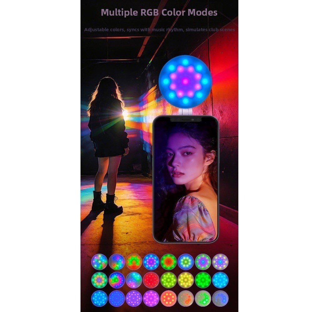 Photography Lighting Color - 3000-6500K Taşınabilir Mini Dolgu Işığı Manyetik