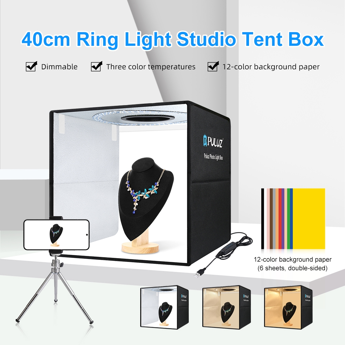 PULUZ 40cm Katlanabilir Taşına - Photography Lighting Case incelemesi ve fiyatı