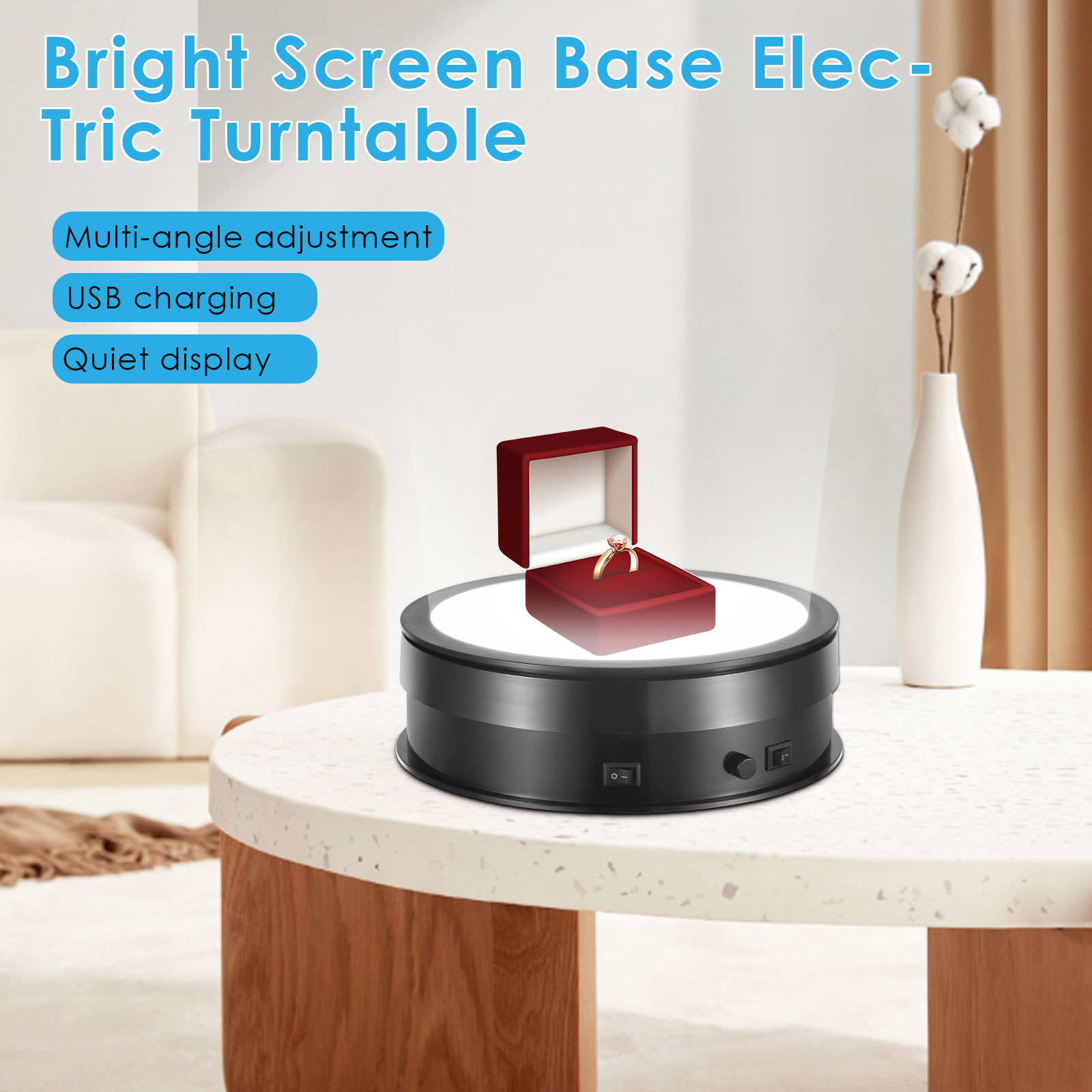 20 CM aydınlatma tabanı 360 de - Photography Lighting For Jewelry incelemesi ve fiyatı