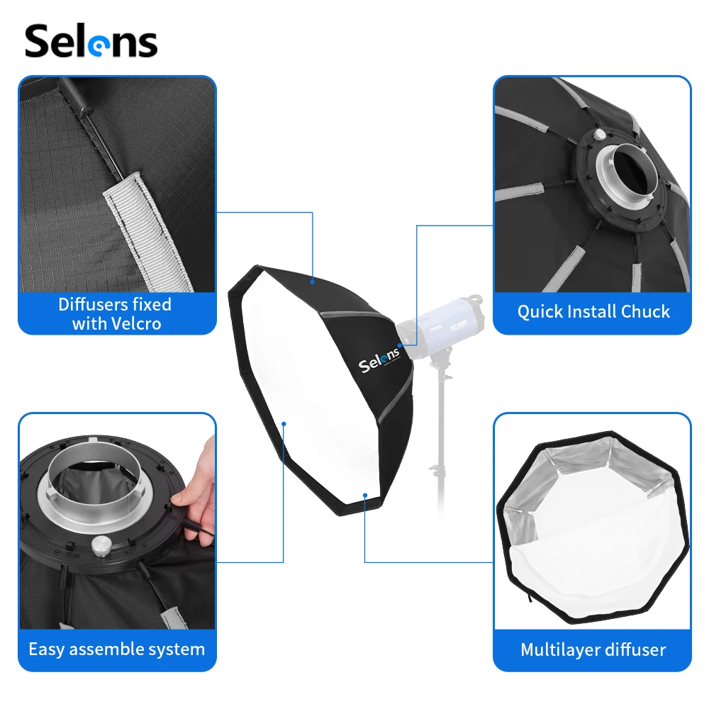Selens 82/105cm Şemsiye Softbo - Photography Umbrella Lighting Setup incelemesi ve fiyatı