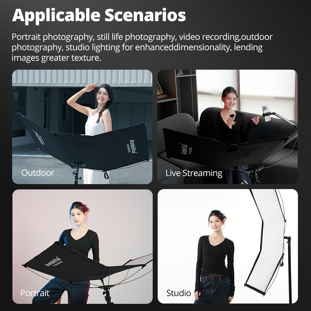 AMBITFUL 3'ü 1 Arada U Tipi Iş - Photography Lighting Type incelemesi ve fiyatı