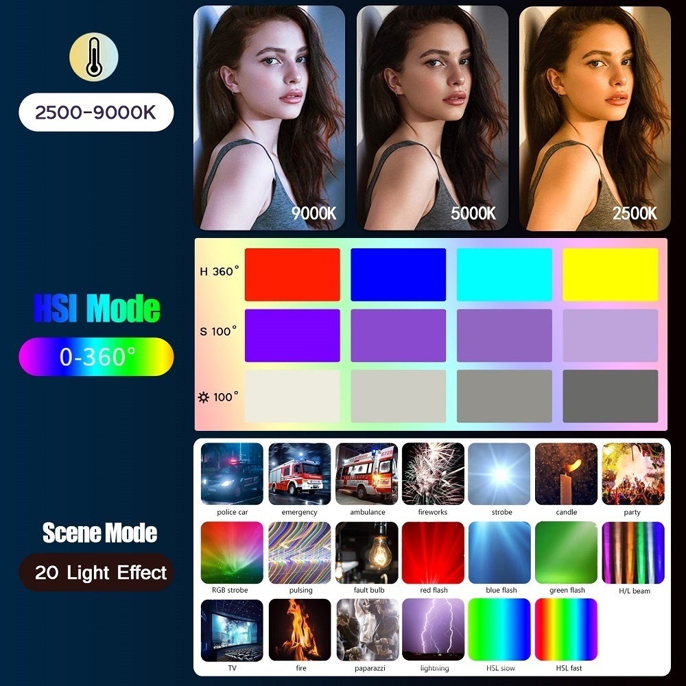 50 CM RGB Sopa Işık Değnek Haf - Photography Lighting Type incelemesi ve fiyatı