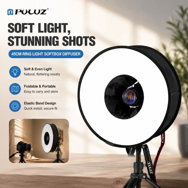 Katlanabilir 45cm Halka Flaş Y - Photography Lighting Type incelemesi ve fiyatı